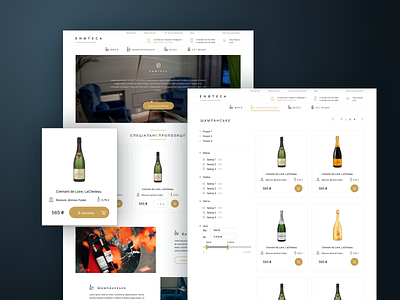 Alcohol market Enoteca alcohol e commerce site uidesign ux design web