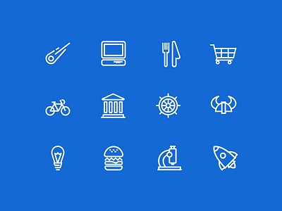 Category/Topic Icons categories category clean icons line icon random topic topics