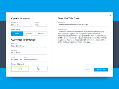 Create Case Form