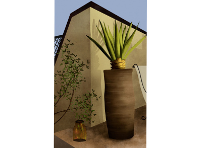 Riad of the Light illustration procreate texures