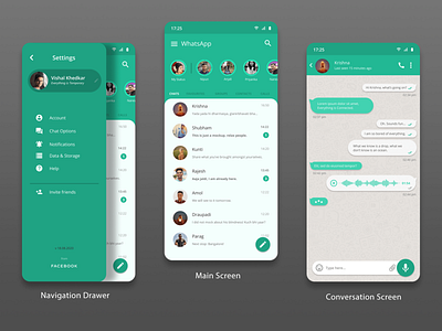 WhatsApp Redesign Concept