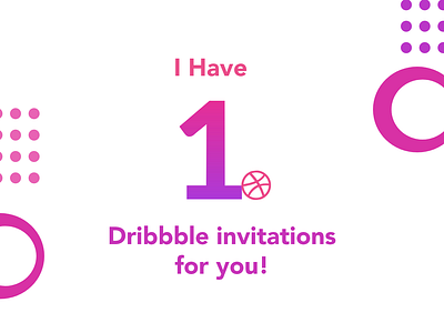 1 Dribbble Invitations Giveaway adobe xd awesome design design digital dribbble invitation one ui design