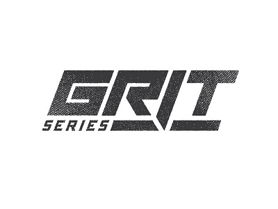 Grit Series Option 1 automotive grid grit grunge lines logos motocross series thick type typography vector