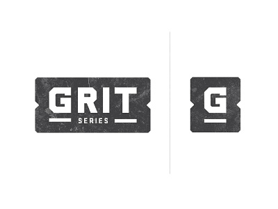 Grit Series Option 2 grid grit grunge lines logos old retro series thick type typography vector