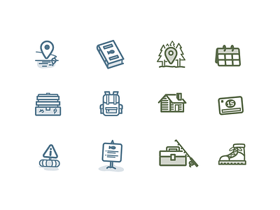 More Outdoor Rec Icons! box buttons camping icon icons landing lines outdoor page rec recreation tackle