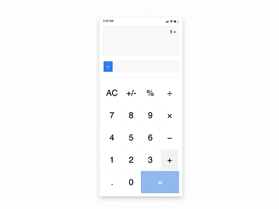 Daily UI 4 - Calculator dailyui figma iphonex minimalist