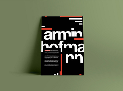Armin Hofmann (2 of 3) arminhofmann design graphicdesign poster sanserif swiss design