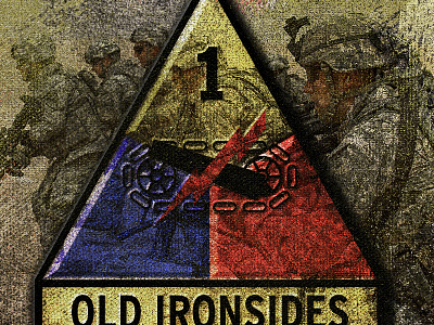 First Armored Division army design first armored division graphic design photoshop soldier