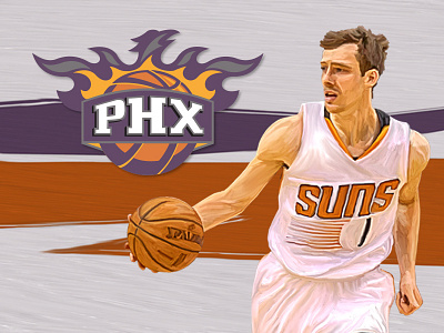 Suns Billboard basketball design graphic design painting phoenix photoshop sports design suns