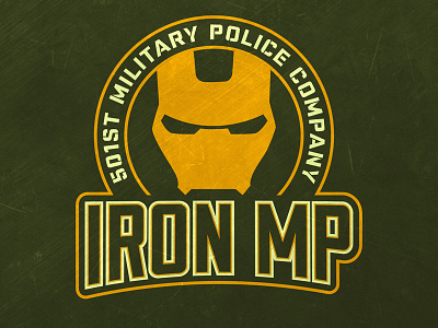 Iron MP 1st armored division army design graphic design logo design military mp