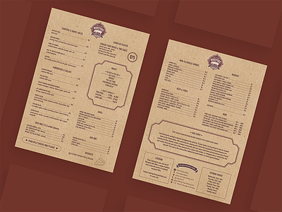 Menu design for Morepork BBQ Restaurant american american traditional bbq branding colour design flat illustration illustrator layout logo menubar menus minimal restaurant style typography vector