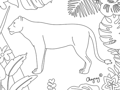 realistic jungle animals coloring pages