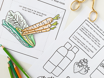 Nourish Yourself Cut Out Colouring Activity activities activity bold bright bright color children color coloring page colour colouring book creative design drawing flat food illustration illustrator kids vector young