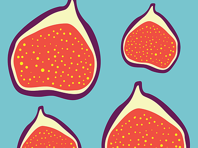 Fig Fruity Pattern Design bold bold color bright bright color colour design figma figs flat fruit fruity illustration illustrator pattern pattern design powerful surface pattern design teal turquoise vector