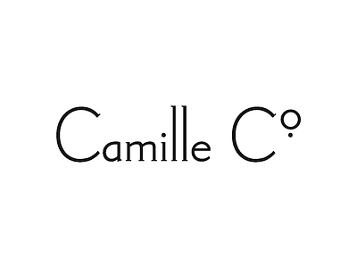 Camille Co. Logo branding business camille co. candle candles company company brand logo company logo design illustrator inspired logo logo design logotype minimalist new zealand nz soap typography vector