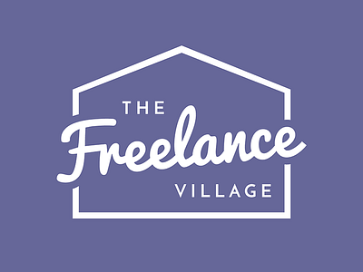 The Freelance Village Logo Design bold bold color branding bright bright color colour creative design flat freelance freelance designer freelancing house illustration illustrator logo powerful purple vector village