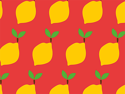 Lemon Pattern Print Society6 bold bold color bright bright color colour design flat fruit fruit illustration fruity fun graphic design illustration illustrator lemon lemons pattern pattern art surface design vector