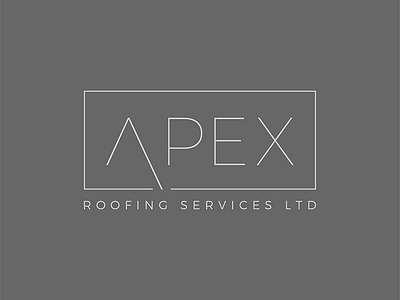 Apex Roofing Logo branding corporate identity design digital flat illustration illustrator logo minimal minimalist minimalist logo roofing roofing logo services typography vector