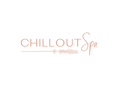 Chillout Spa Logo beauty botanical branding design feminine flat icon identity illustration illustrator lavender logo minimal minimalist minimalist logo pink soft spa typography vector