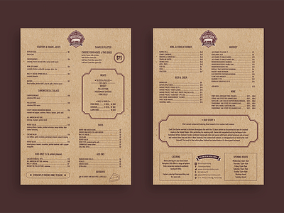 Morpork BBQ Menu Design by Design by Cheyney on Dribbble