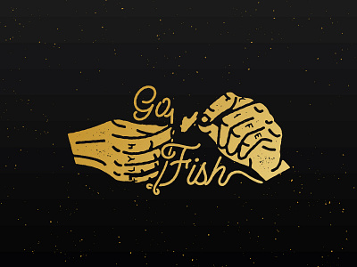 Go... fishing fly fishing logo outdoors sticker trout