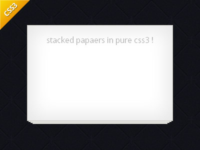 CSS3 Stacked Papers css3 freebie papers sheets