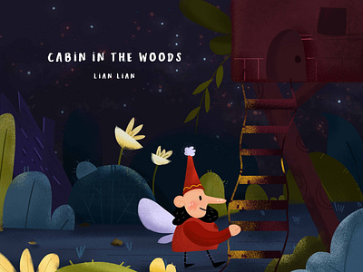 Cabin in the woods illustration 设计