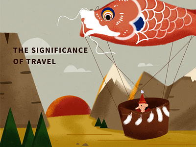 旅行的意义 design illustration 版式 风景
