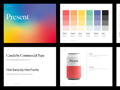 Present — Brand guidelines animated art direction brand branding branding design colorful design exploration figma illustration logo logotype minimal minimalism sketch styleguide typography visual identity website