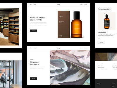Aesop® — Website aesop art direction brutalism cosmetics e commerce ecommerce layout layout exploration minimal minimalism minimalistic type typography ui ux website