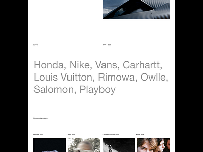 Thibaut Grevet — Website art direction brutalism brutalist editorial layout layout exploration minimal minimalism minimalist photographer photography portfolio portfolio website type typography website
