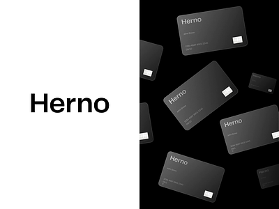Herno® — Branding animation art direction branding brutalism brutalist card credit card figma glass layout layout exploration minimal minimalism minimalist principle sketch type typography ui ux