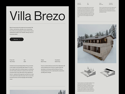 Villa Brezo — Slideshow animated animation architecture art direction landing page layout minimal minimalism minimalist sketch type typography ui ux website