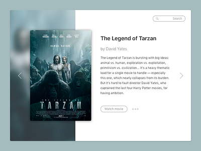 The Legend of Tarzan — Movie Card