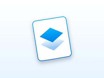 Dropbox Paper — Mac app icon app apple dropbox dropbox paper icon icon design mac sketch