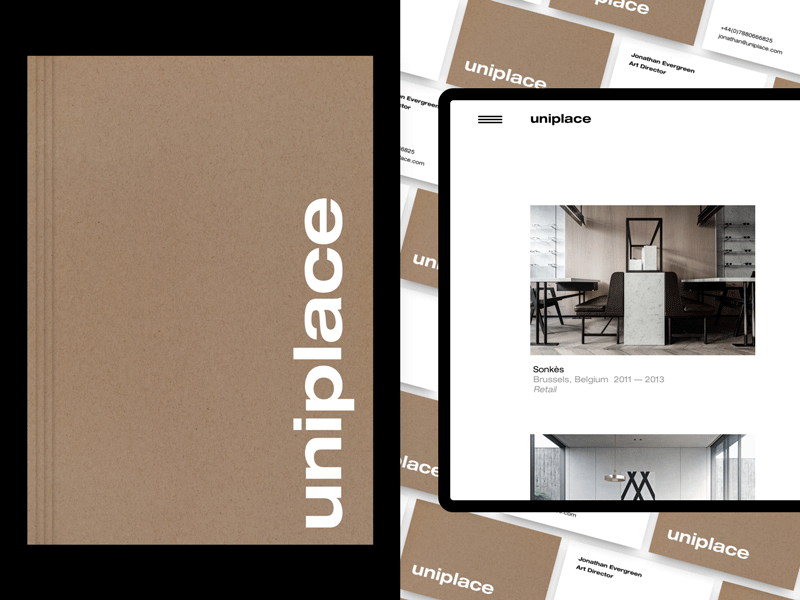 Uniplace [Branding Exploration] animated animation helvetica logo minimal minimalism modernism sketch typography ui ux website