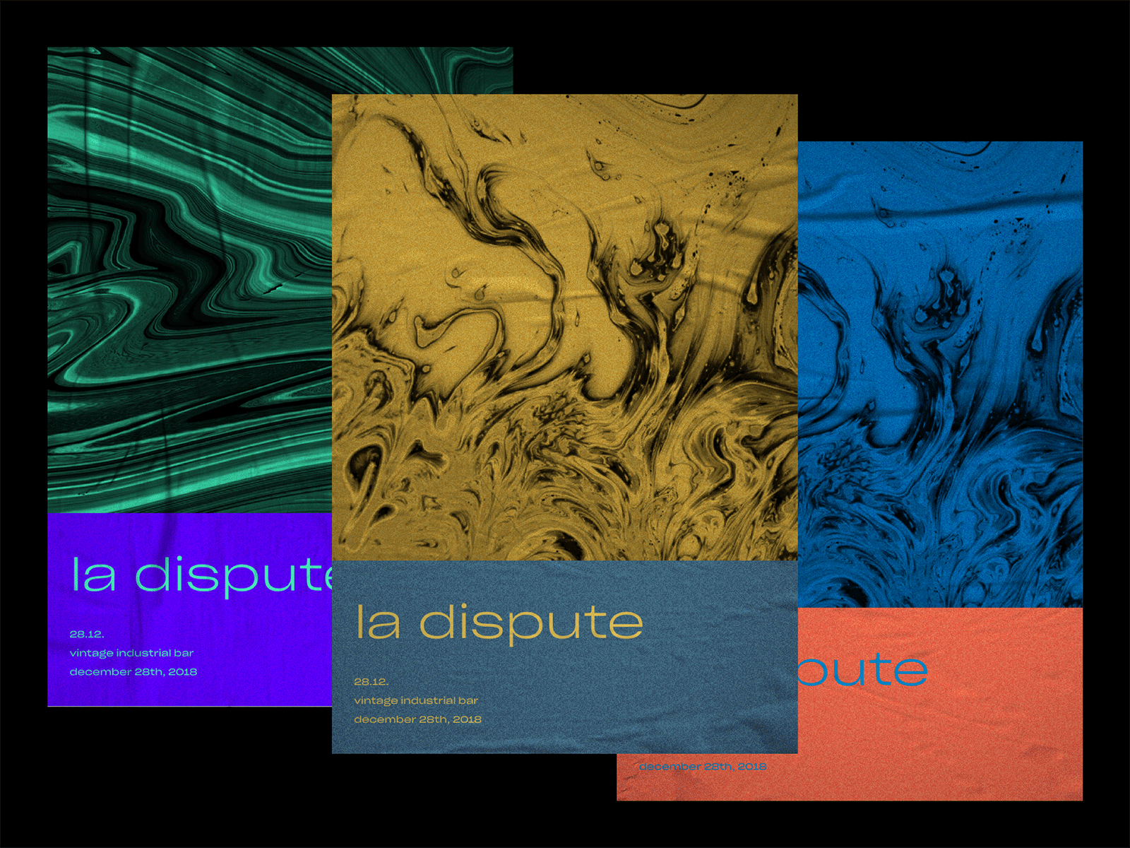 La Dispute — Posters animated animation branding design gif graphic design minimal mockup music poster sketch typography visual identity