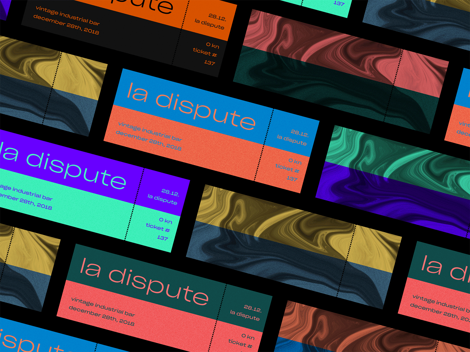 La Dispute — Tickets animated animation branding design gif graphic design layout minimal mockup music poster sketch typography visual identity
