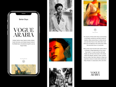 Vogue Arabia — Mobile Website