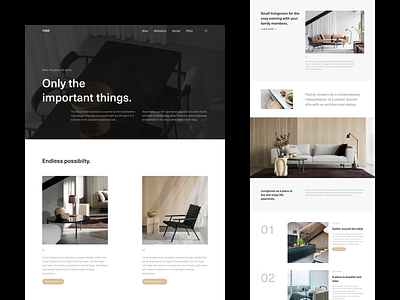 Vipp — About Modularity [002] architecture art direction exploration figma interior interior design layout layout exploration minimal minimalism sketch typography ui ux website