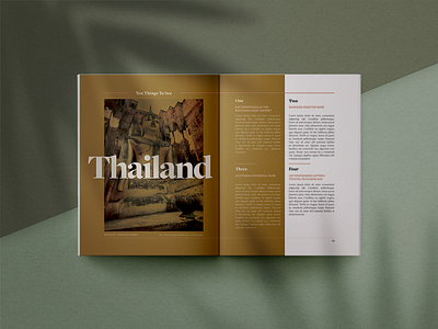 Magazine Layout Interior Spread design layout magazine print travel typography
