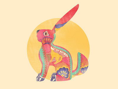 Alebrije Rabbit alebrije conejo illustration latino mexico oaxaca