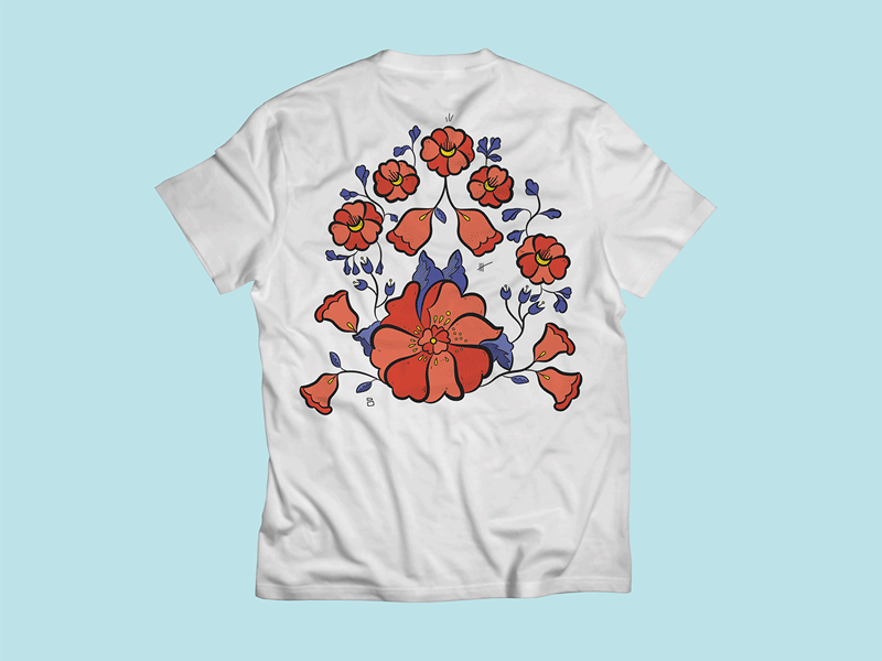 Flores T-Shirt campaign drawing earthquake flowers fuerzamexico illustration mexicoistheshit nature tshirt