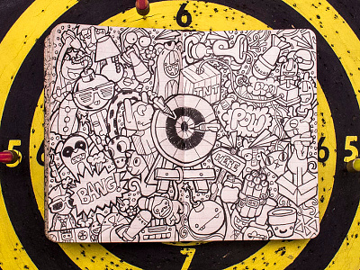 #MoleskineDaily_44 bomb doodle illustration moleskine sketchbook target