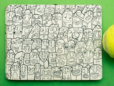 #Moleskinedaily_45 doodle illustration moleskine sketchbook tennis