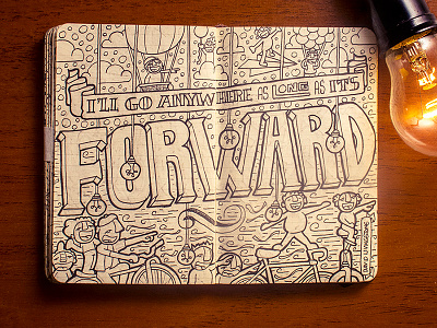 #MoleskineDaily_49 doodle forward illustration moleskine sketchnote