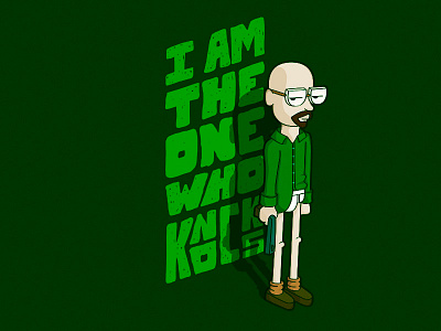 I am the one who knocks... bitch breaking bad illustration tv show walter white ww