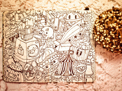 #Moleskinedaily_29 cupcake doodle illustration moleskine