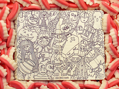 #MoleskineDaily_33 doodle halloween illustration moleskine