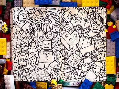 #MoleskineDaily_39 doodle illustration lego moleskine personal project